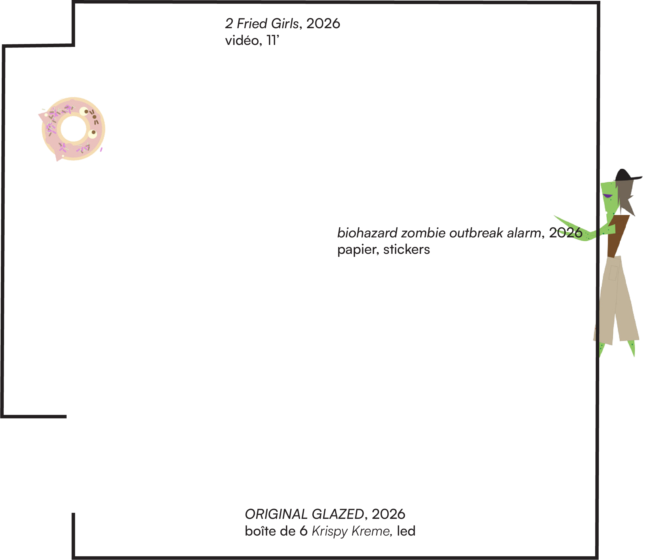 The exhibition's floor plan