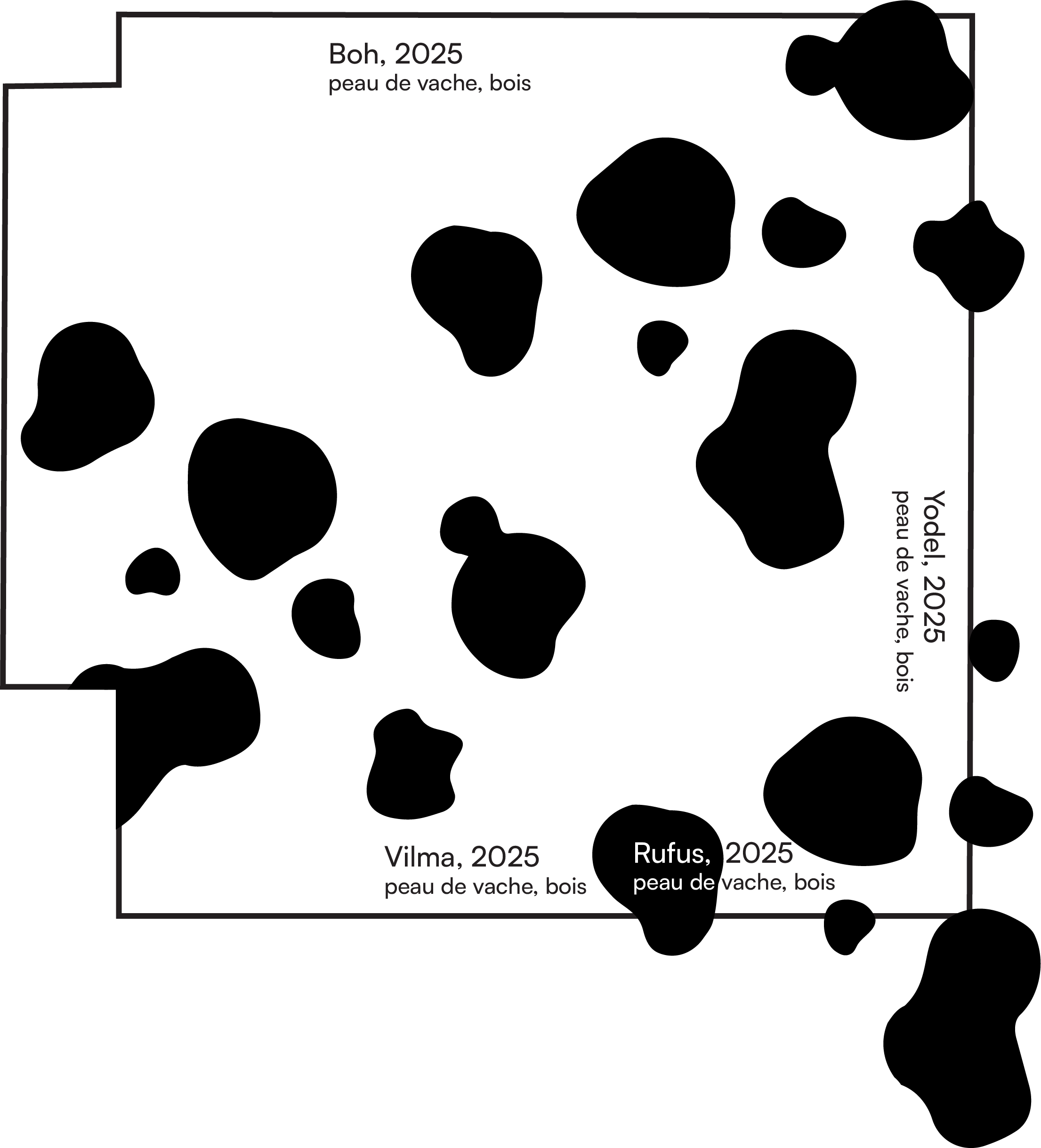 The exhibition's floor plan